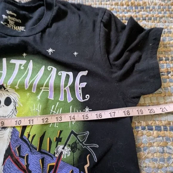 Vtg Nightmare Before Christmas Jack Skellington T-Shirt M Single Stitch Disney - Picture 4 of 9